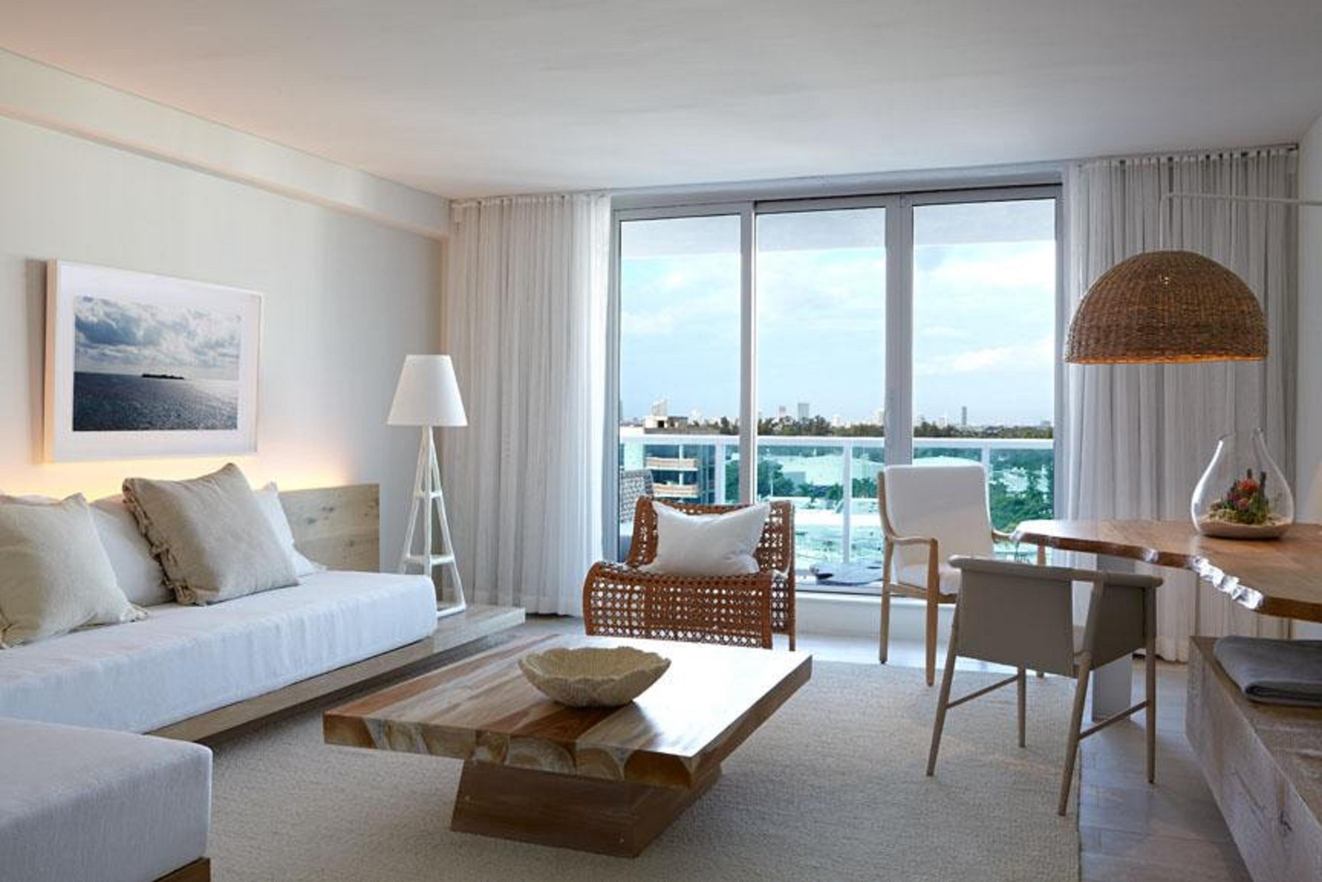 1 Hotel South Beach Miami Beach Esterno foto Living room