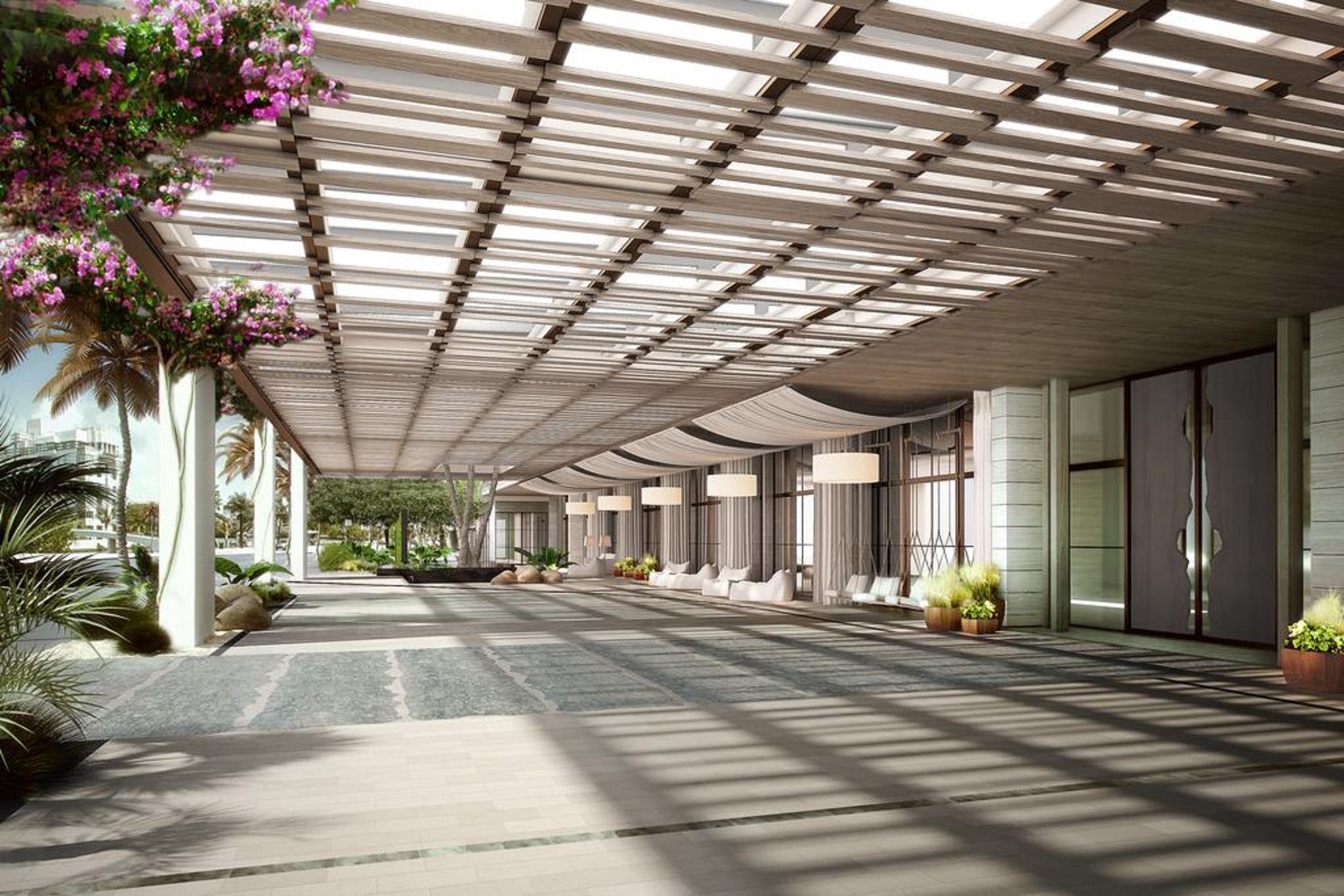 1 Hotel South Beach Miami Beach Esterno foto The interior of the hotel