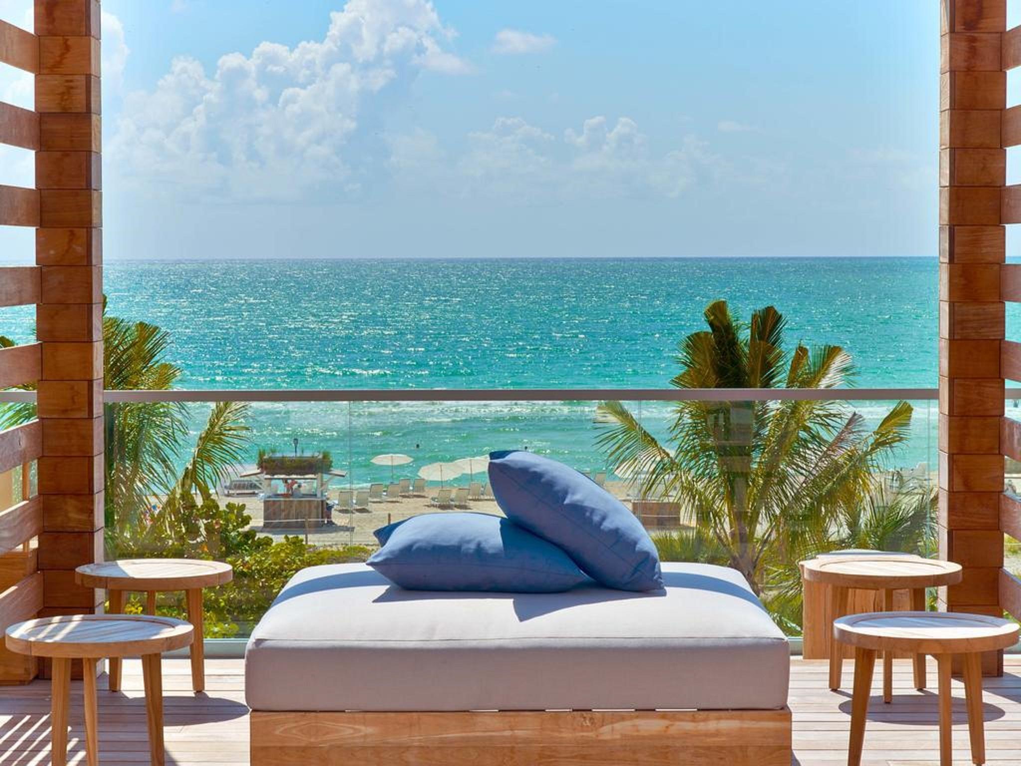 1 Hotel South Beach Miami Beach Esterno foto View from the hotel
