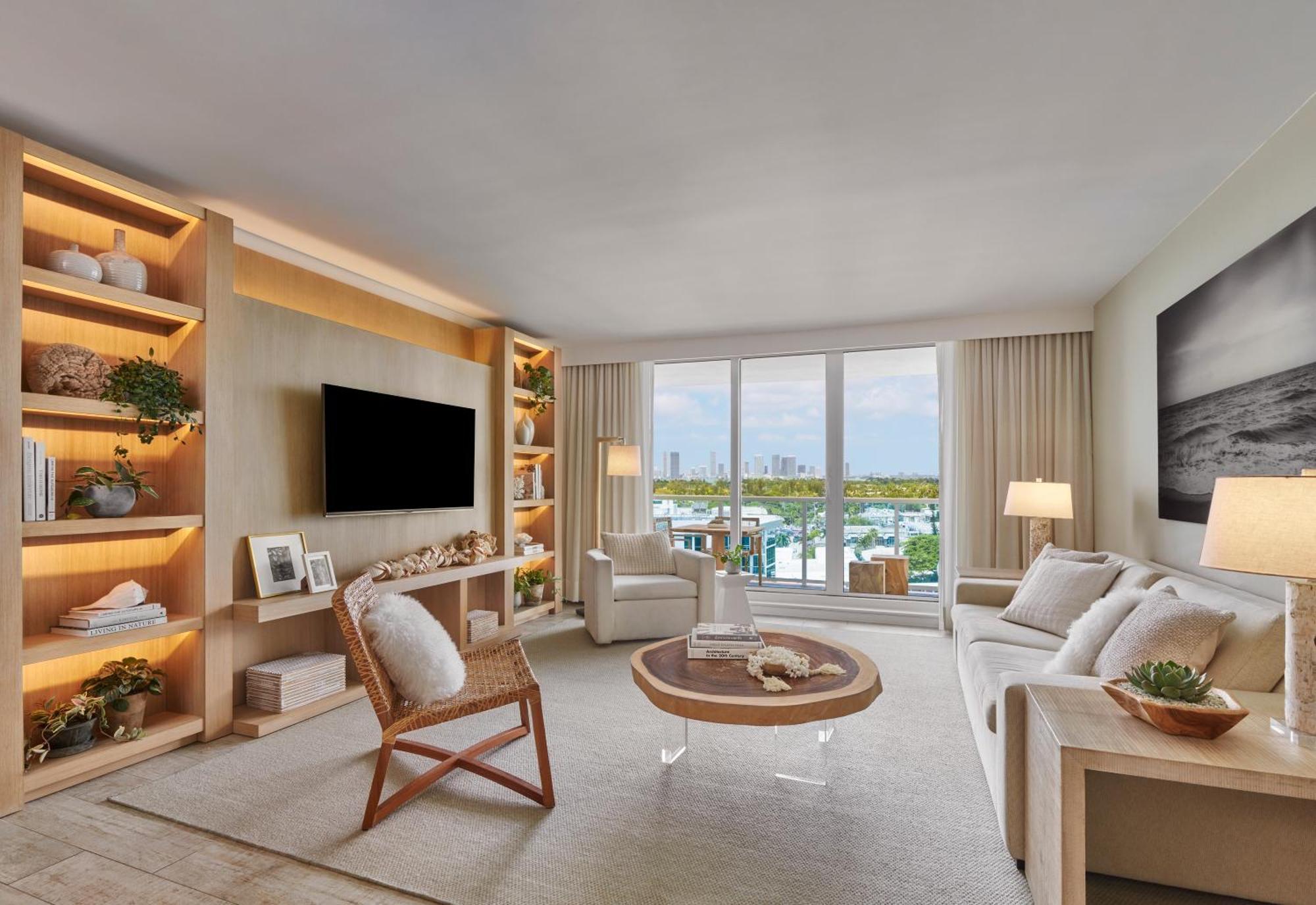 1 Hotel South Beach Miami Beach Esterno foto Living room